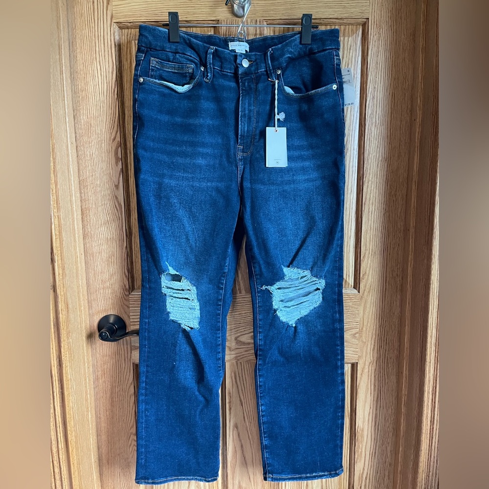 Good American straight leg jeans! New with tags!